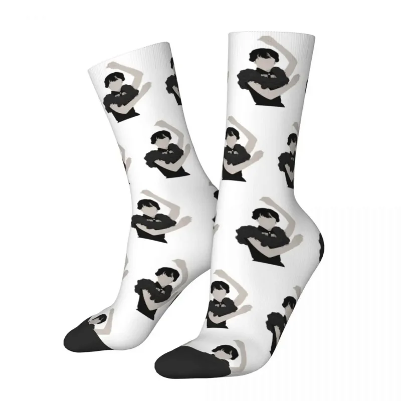 

Баскетбольные носки Jenna в стиле Харадзюку для танцев, средние носки унисекс из полиэстера