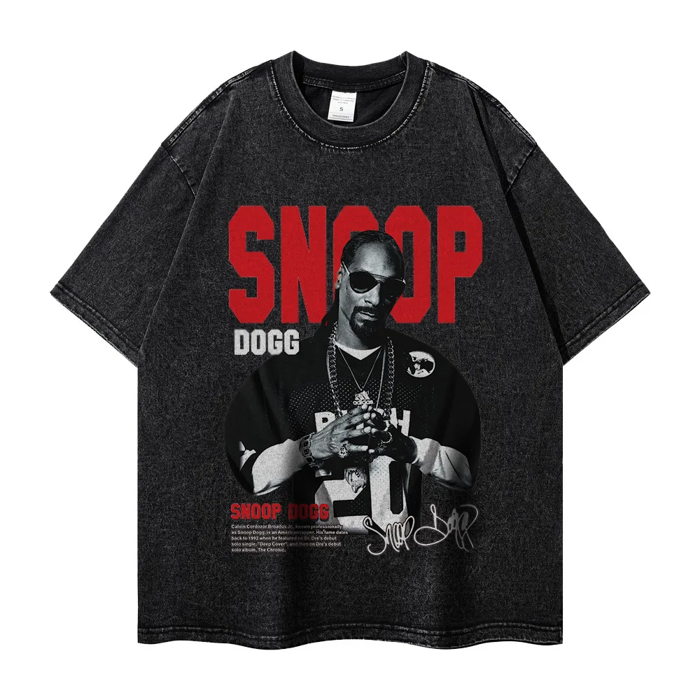 

Fashionable Hip-hop Themed Retro Loose Fitting Short Sleeves