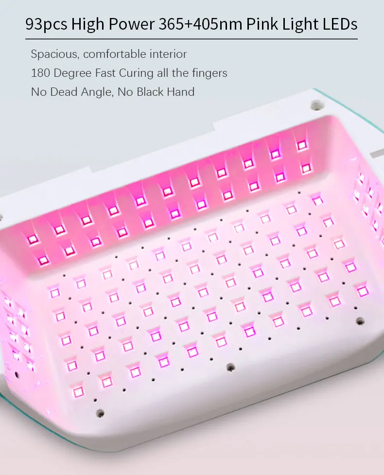 Оптовая продажа мощная лампа для ногтей 128 Вт с двумя ручками УФ-лампы
