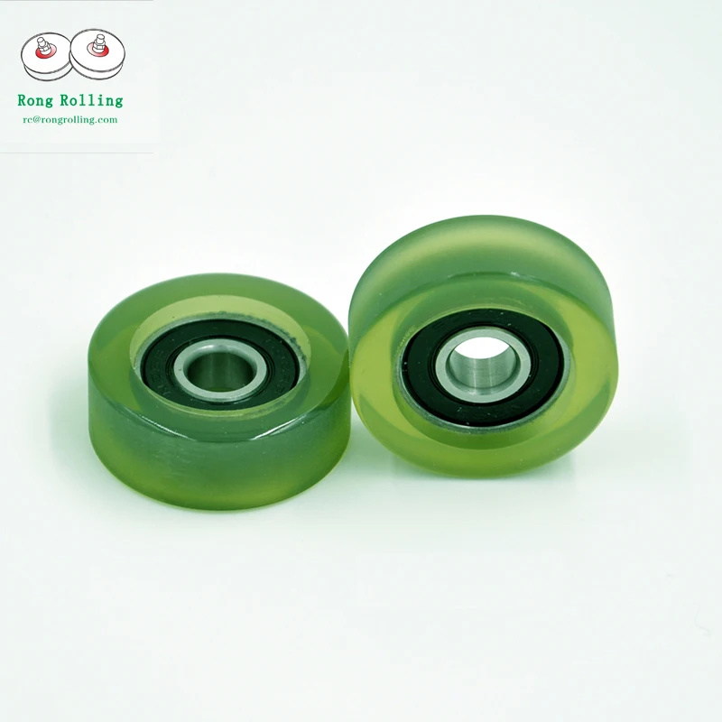 

8*32*12 Roller/pulley/wheels diameter 32mm,thickness 12mm,polyurethane-coated bearing 608RS bore 8mm.Door and window pulleys