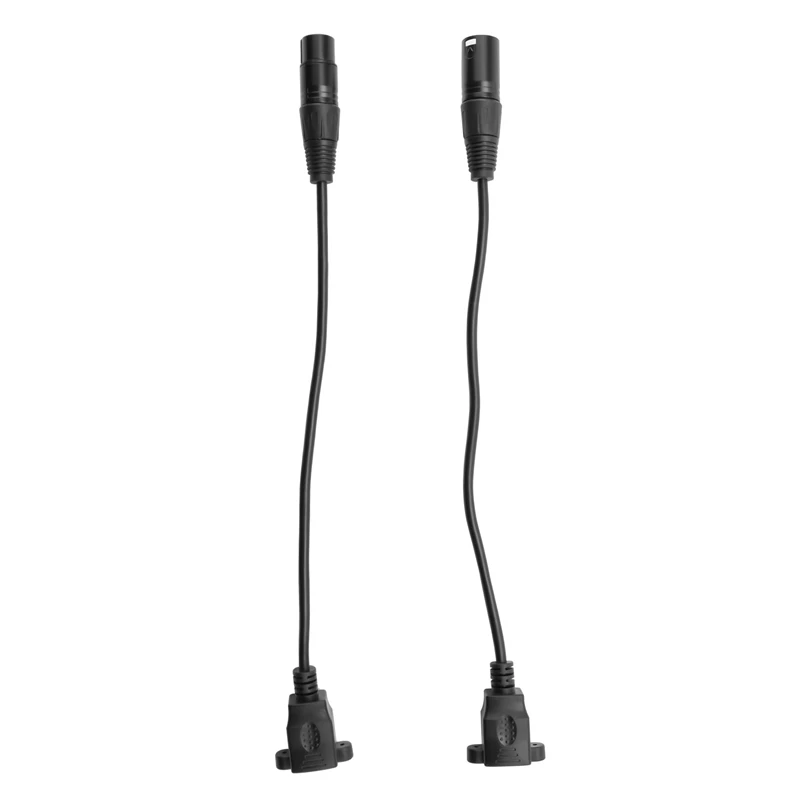 

ABHU 1 Pair XLR 3Pin to RJ45 Female Adapter Cable,XLR Male to RJ45 Network Connector Extension Cable Use Cat5 Ethernet