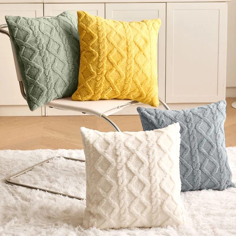 

Decor Living Cover Decorative Cover Case Pillow Pillowcase Sofa 45x45cm Jacquard Room Home For Cojines Cushion Plush Cushion