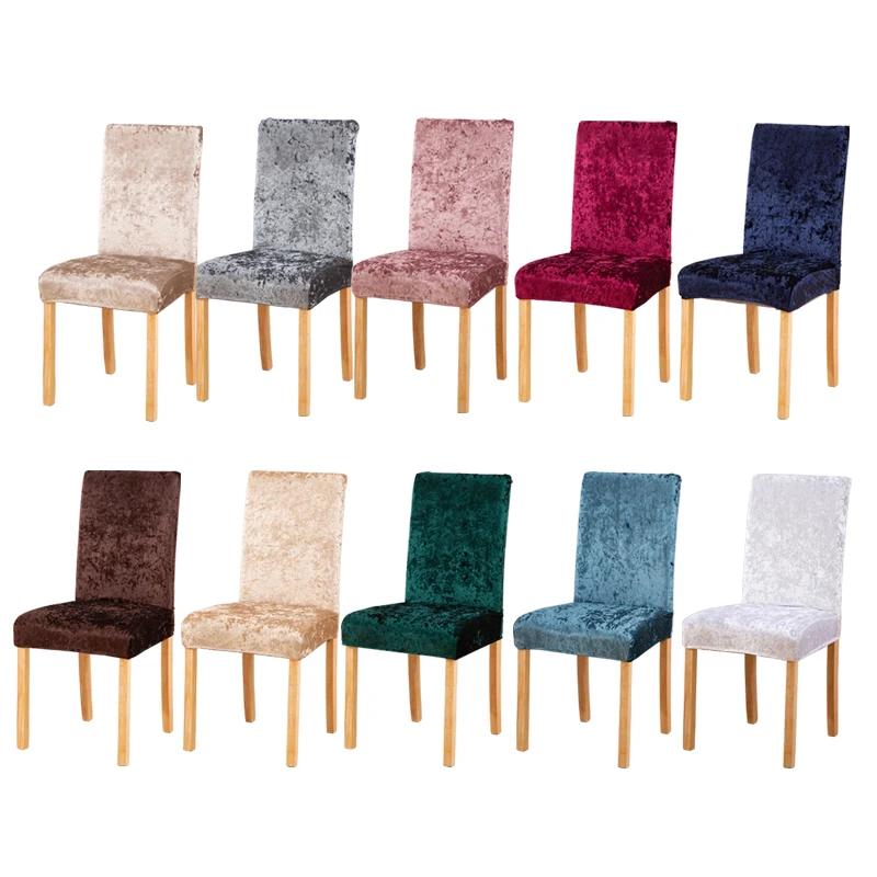 Slipcovers For Dining Room Chair Cover Elastic Solid Stretch