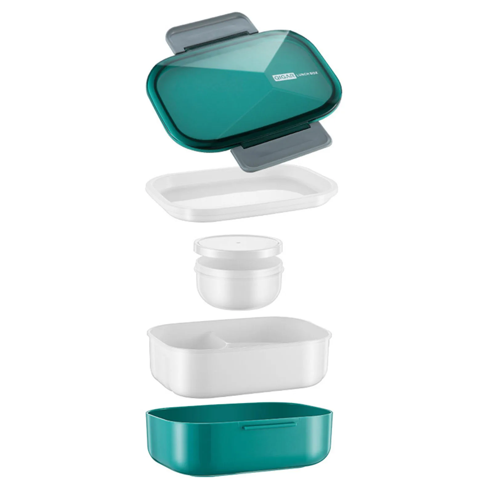 

Double Layer Plastic Lunch Boxes With Cutlery and Soup Bowl for Baby Food Storage