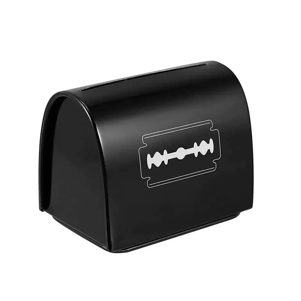 

Razor Blades Storage Case Metal Iron Blades Dispenser Case Bathroom Shaver Holder Men Beard Shaver Storage Box Razor Blades