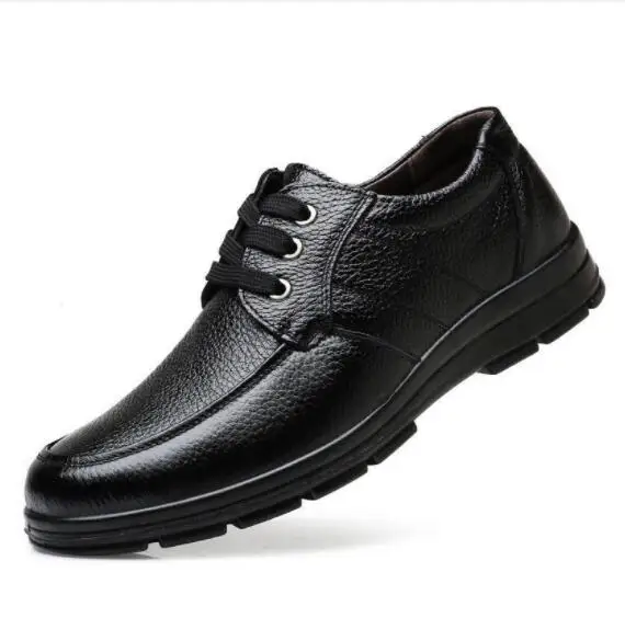 

Туфли мужские из натуральной воловьей кожи, мягкая удобная повседневная обувь, плоская подошва, деловой бренд, черные