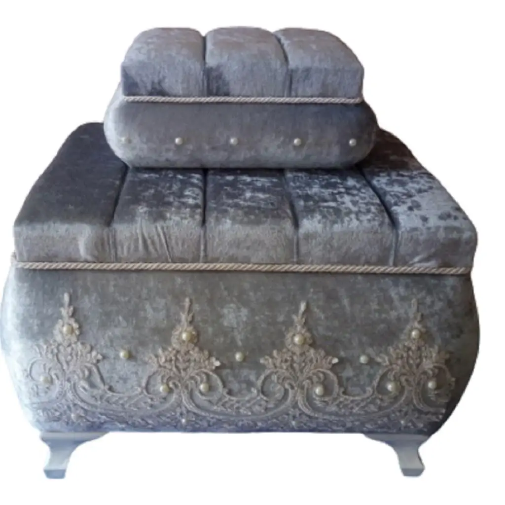 

Square Sectional 2 Li Dower chest Gray