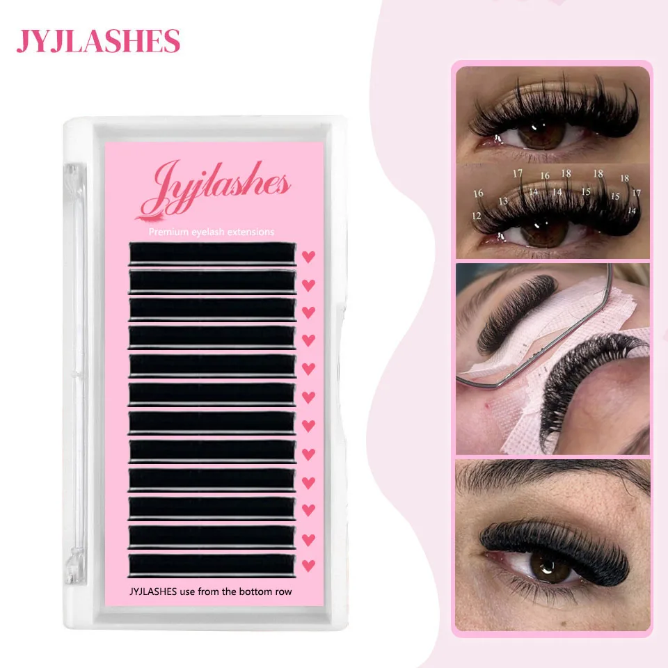 Ресницы JYJLASHES классические индивидуальные для наращивания искусственная норка