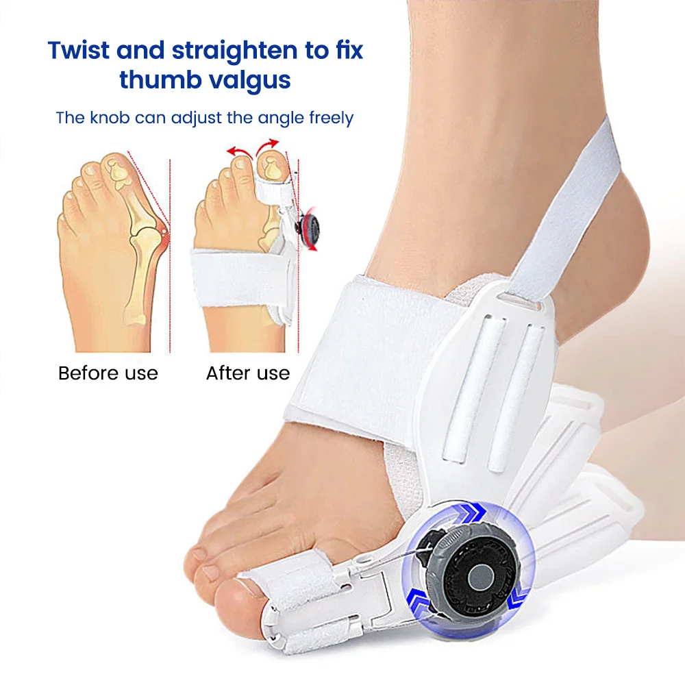 

Bunion Splint Big Toe Straightener Corrector Adjustable Knob Hallux Valgus Correction Orthopedic Supplies Pedicure Foot Care