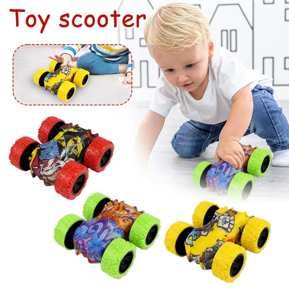 Мини-инерционная игрушка автомобиль для детей столкновение вращение на 360