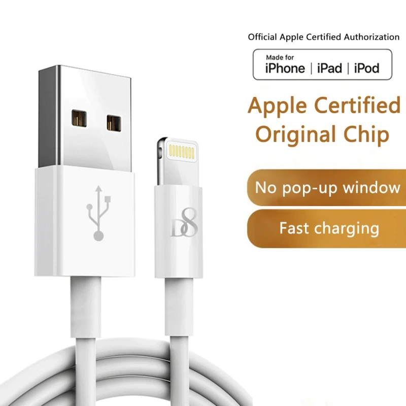 

USB-кабель для iPhone 13/12/11 Pro Max/X/XR/XS/8/7/6s, 0,2/1/1 м