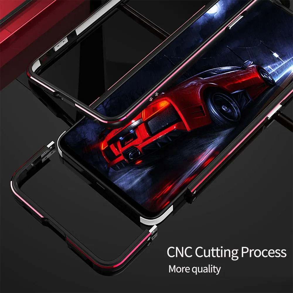 Kup Dla OPPO Reno6 Pro Case 5G Reno8 7 Aluminiowa Metalowa Rama Zderzaka Szczupła Pokrywa Skórki Telefon Ochronny Funda + Carmera Osłona Obiektywu
