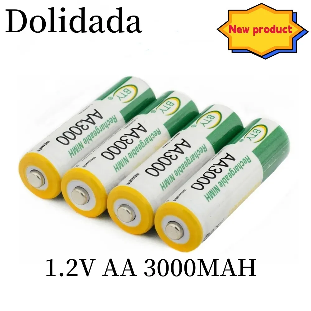 

2023NEW 1.2V AA3000MAH rechargeable battery suitable for shaver clock calculator electric toys