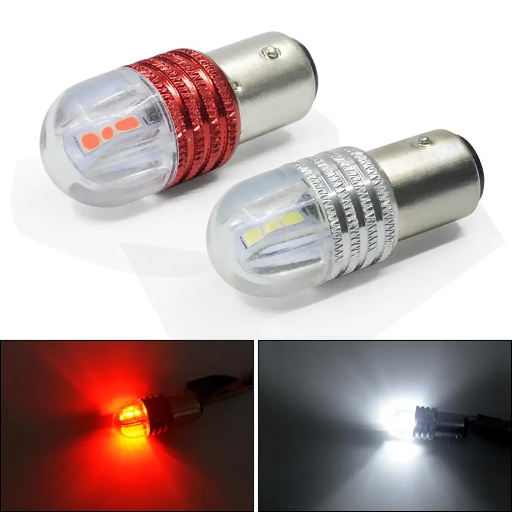 1PC 1156 1157 BAY15D Car LED Strobe Lamp 6SMD Bulbs Brake Turn Signal Tail Flashing Light 12V |