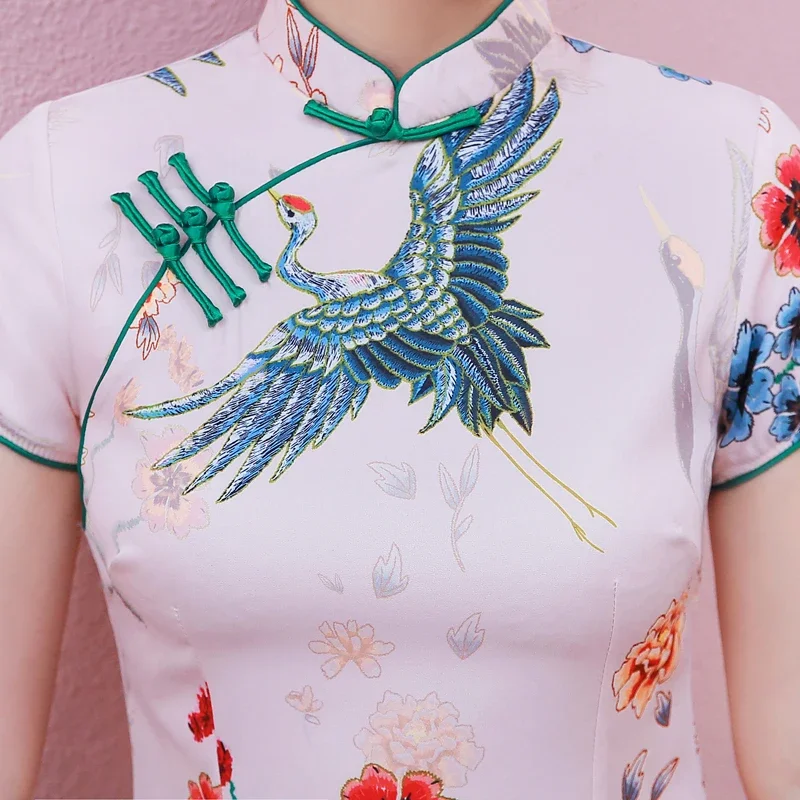 Летнее платье Cheongsam в китайском стиле 2024 новое поступление аодай Вьетнамское