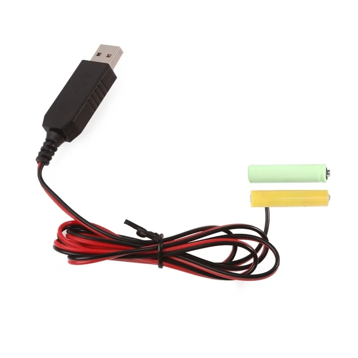 Фото LELE USB от 5 В до 3 В LR03 AAA кабель-пустышка для устранения батареи для дистанционного управления радио светодиодная лампа 1 м №3