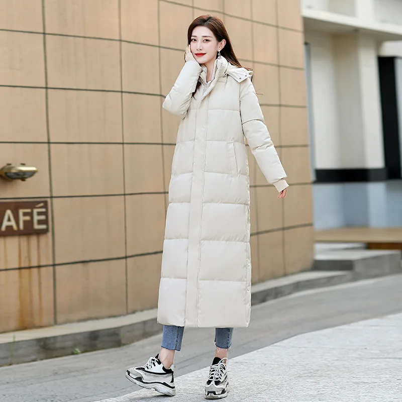 Parkas Women New Loose Overknee Thickened Cotton Padded Coat Extended Cotton-Padded Jacket for Women Winter Coat Women