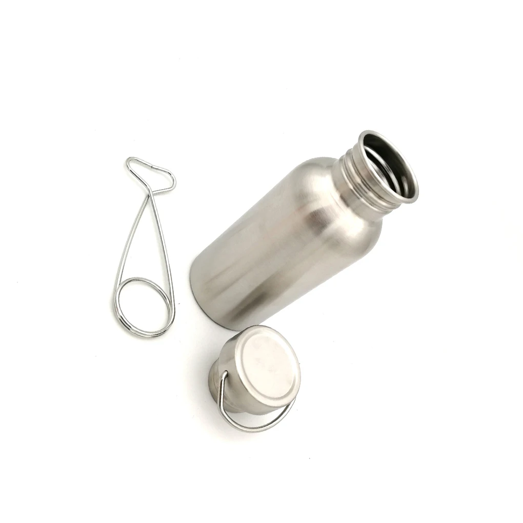 

500 750 мл бутылка для кемпинга с ручкой для подкола большая кружка для кипячения воды чайник для выживания на природе 750 мл