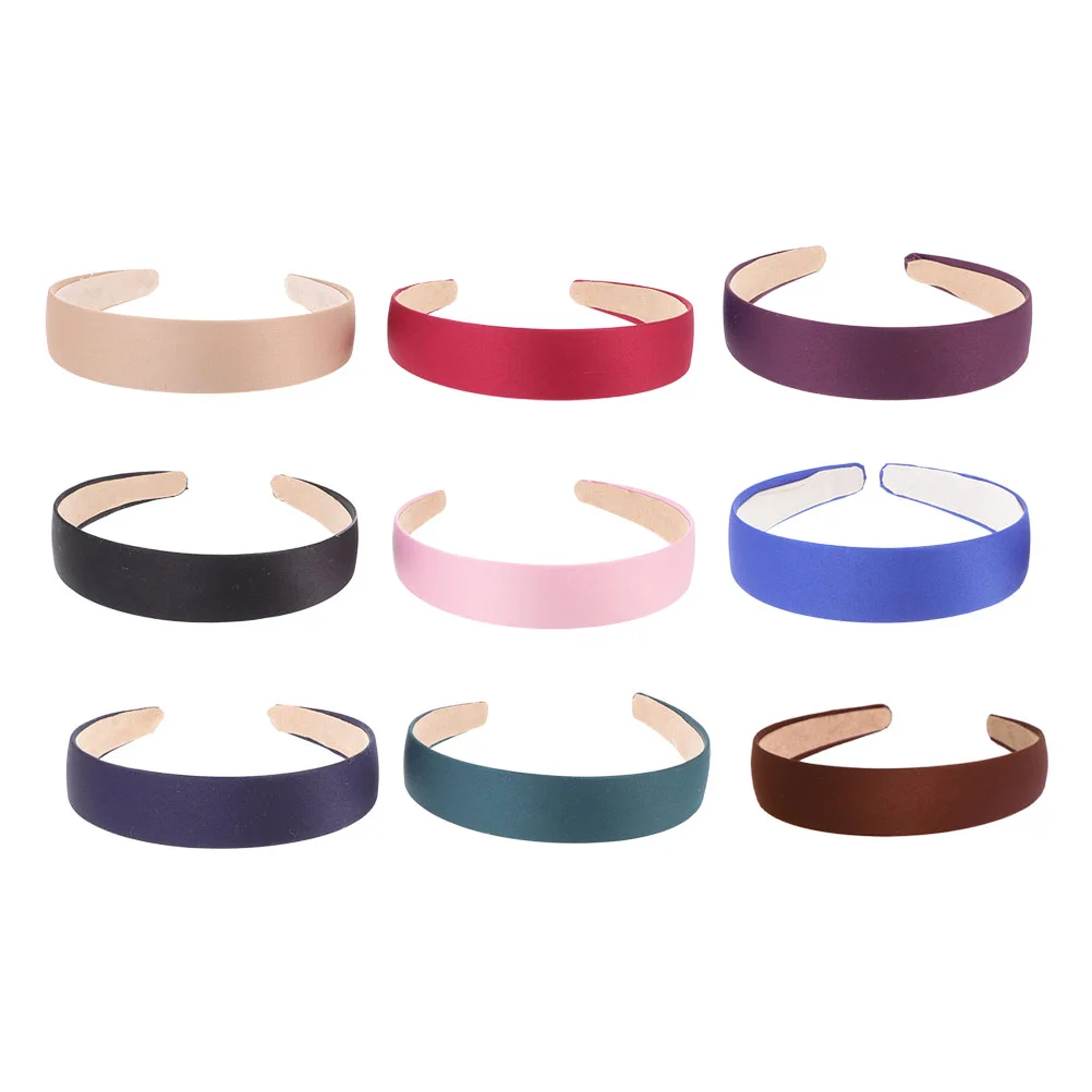 

9Pcs Vintage Wide-brimmed Hairband Versatile Hair Hoops Simple Hair Wear