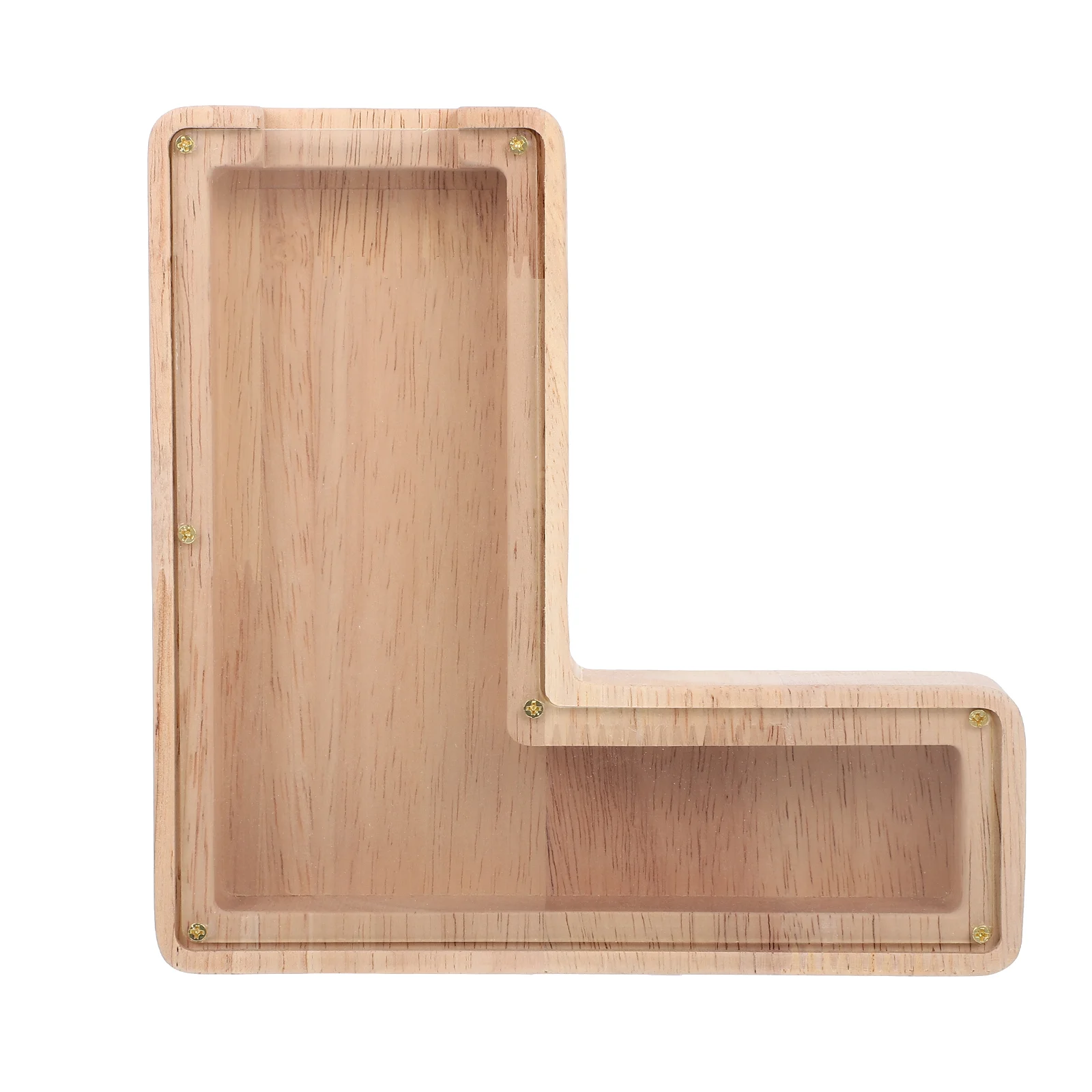 

Wooden Piggy Bank Decorative Coin Storage Box Letter Shaped Saving Pot for Home