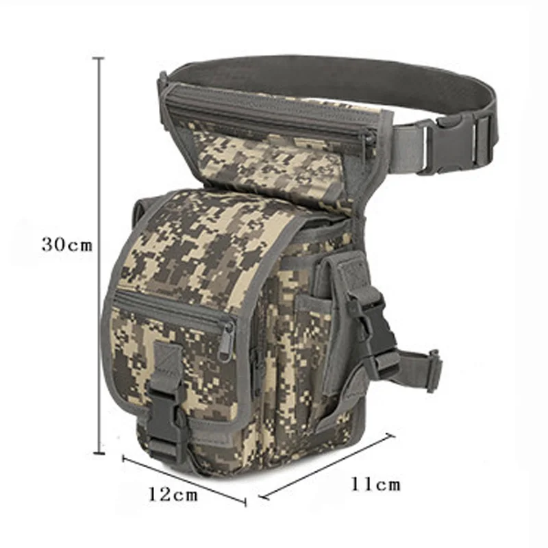 

Tactical Hunt Hanging Bag Leg Adjustable Waist Bag Men's Hiking Waterproof Multi-Color Durable Nylon Motorcycle Cycling Outdoor
