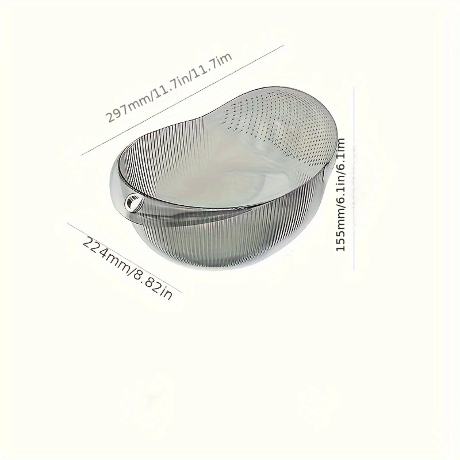 Кухонный Дуршлаг с тонкой сеткой удобные ручки для фруктов и овощей-прочная