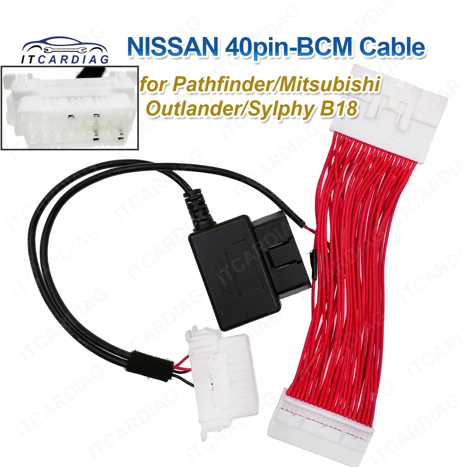 

Кабель для NISSAN 40PIN-BCM для Nissan X-Trail T33/Pathfinder/Mitsubishi Outlander/Sylphy B18 работает с K518ISE K518S