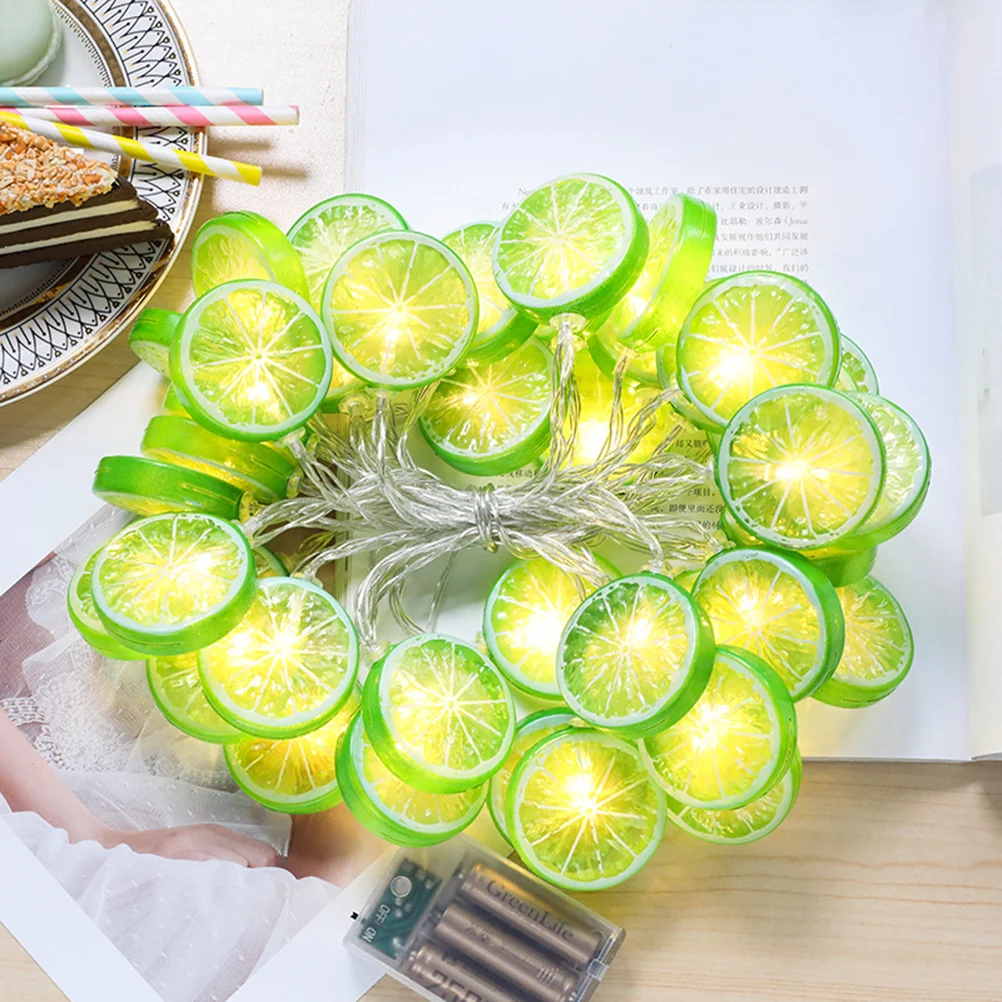 

1PC 20 LEDs LED String Lights Fairy Lime Slice Romantic Lamps Decoration for Party Birthday Wedding