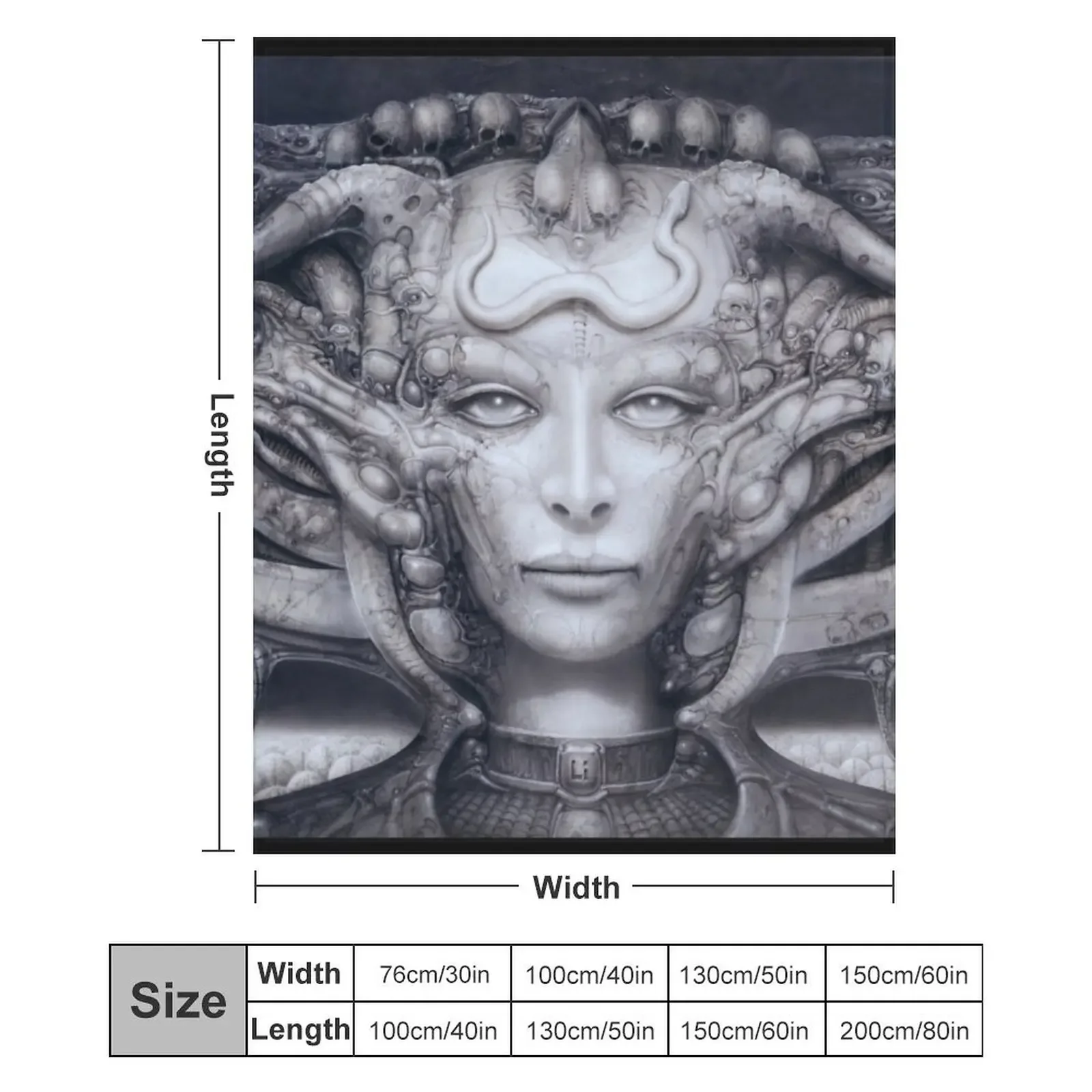 H.R. Giger - Li Мягкое плюшевое одеяло