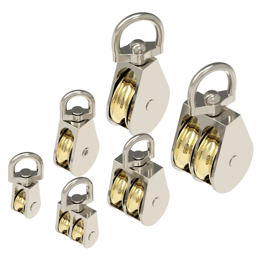 

43/58/86 мм одиночные/двойные колеса металлический шкив из цинкового сплава корончатый блок и снасть подъемное колесо мини двойной шкив для DIY