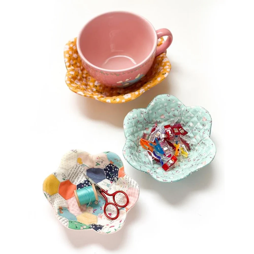 

8/15/12inch Flower Bowl Template Quilting Templates DIY Sewing Acrylic Template Bowl Cozy Template Set Cozy Bowl Template B99