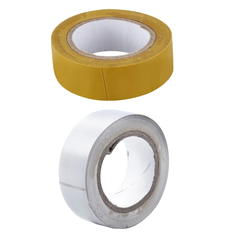 

2Pcs 19Mmx10m Duct Waterproof Tape - White & Yellow