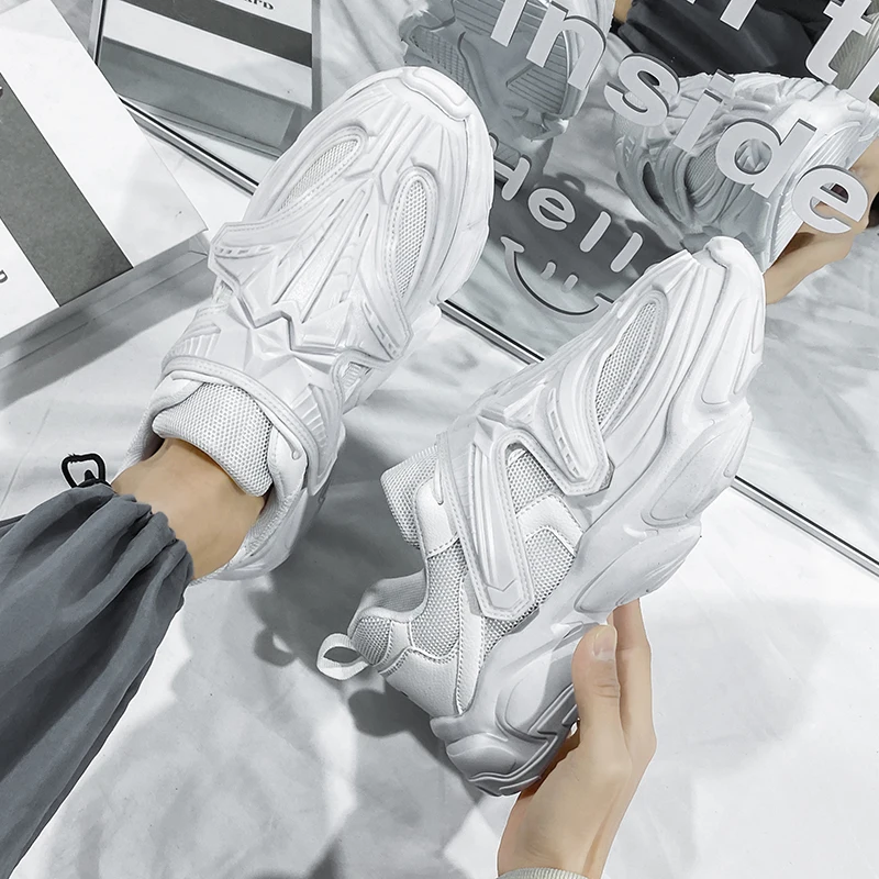 Sxclaee модная Новая мужская повседневная обувь Mecha удобные обтекаемые последние