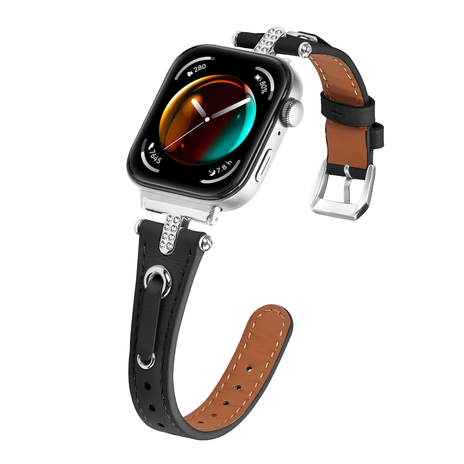 Кожаный ремешок для Huawei Watch Fit 3 женщин и мужчин кожаный браслет со стразами fit