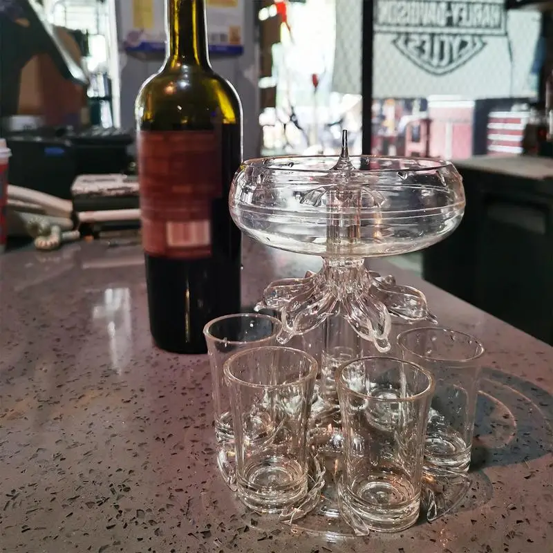 

Shot Glass Dispenser and Holder partyed Wine Whiskey Dispense Wine Distributor Shot Glasses Set Party Pouring tool Bar Supplie