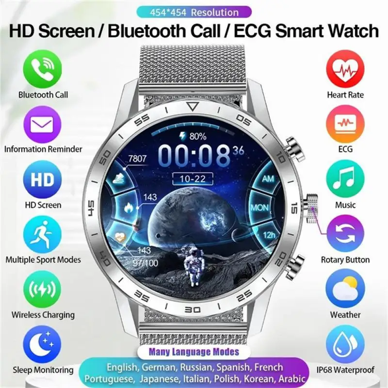 

Смарт-часы мужские AMOLED с сенсорным экраном и синхронизацией контактов