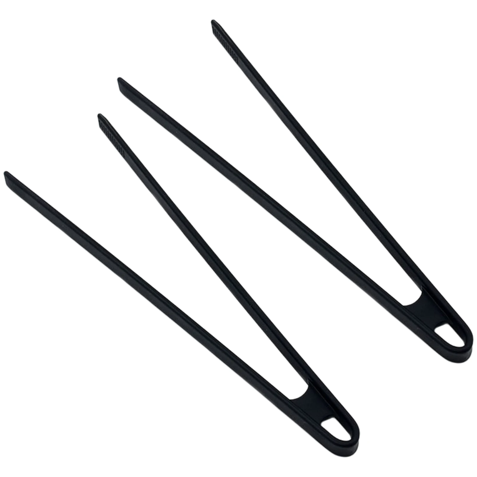 

2pcs Safe Food Tongs Long Handle Buffet Non Stick Grilling Heat Resistant Toast Cooking Silicone Barbecue Ice Salad