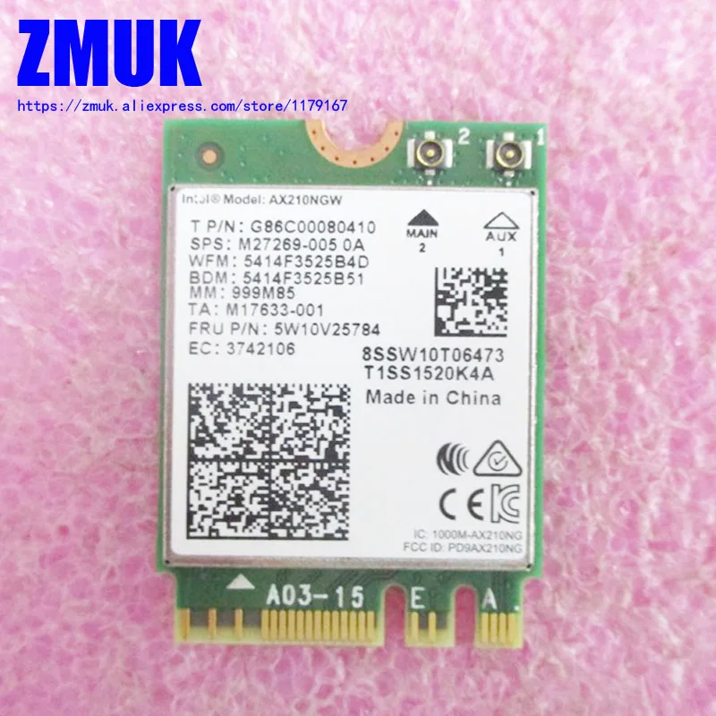 Int Wi-Fi 6 AX210 + Bluetooth 5 AX210NGW для HP Spectre x360 16-F Series,P/N M27269-005