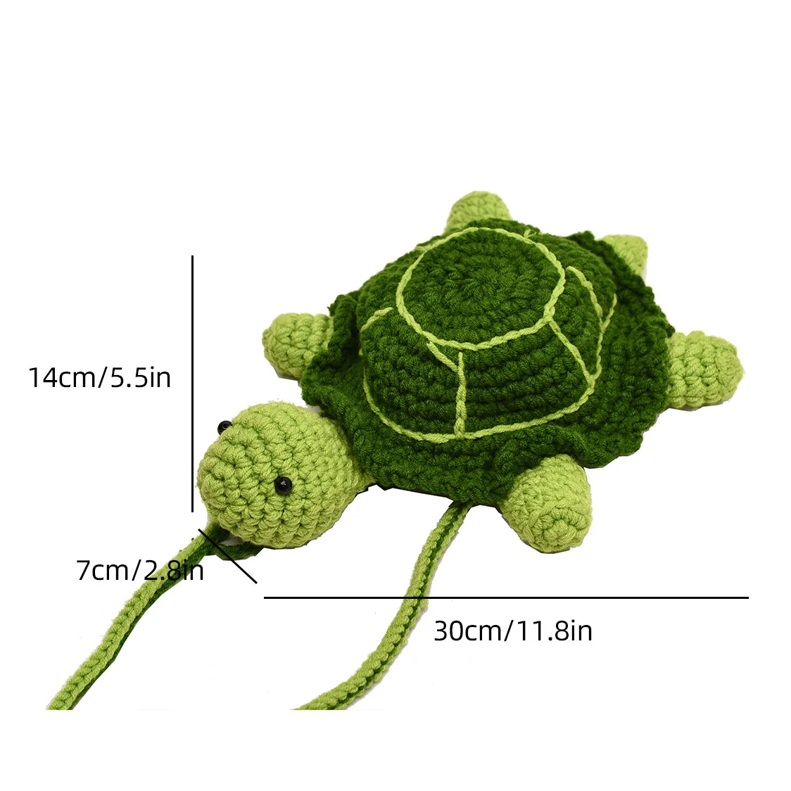 Милая зеленая кукла-черепаха сумка на плечо вязаная через повседневная женская