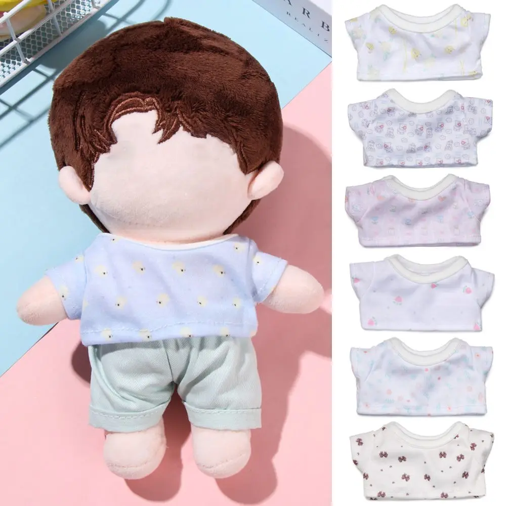 

20cm Doll Outfit Plush Doll's Clothes Shirt Pants Shorts Stuffed Toys Dolls Accessories