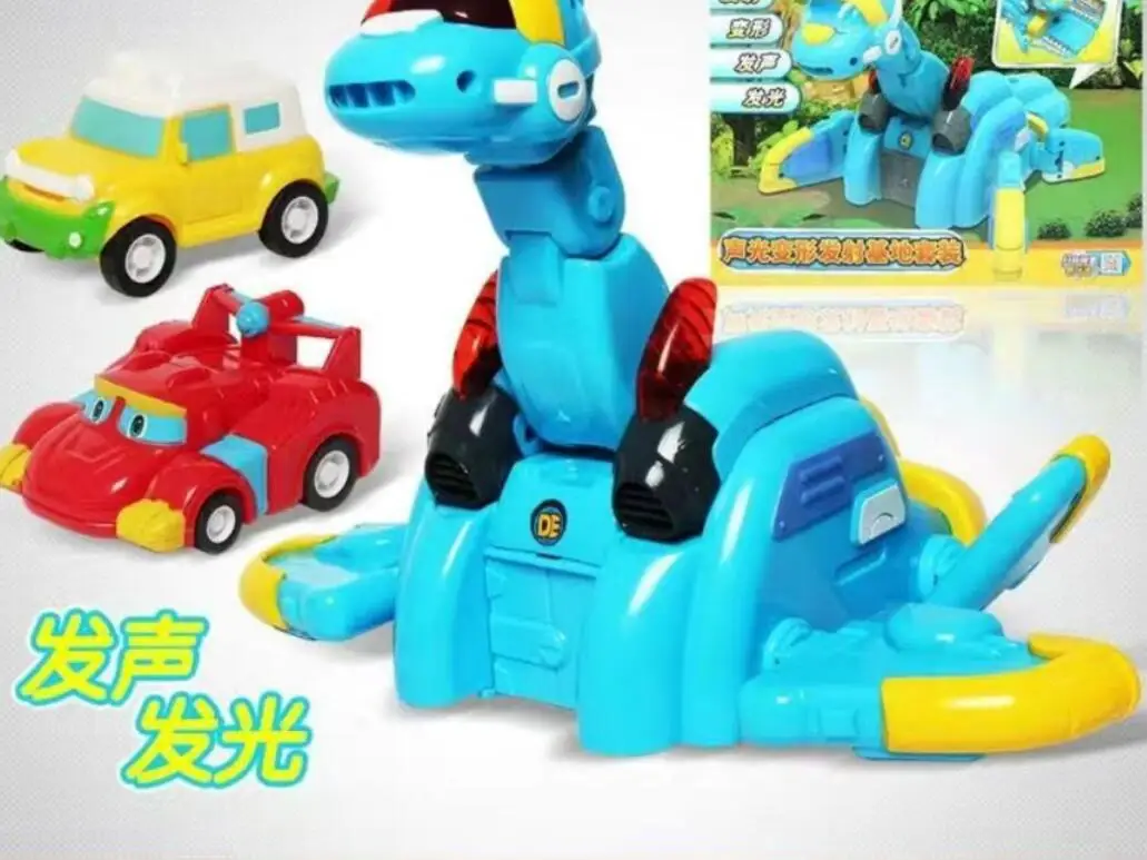 

New Transformation Toy Gogo Dino Transformed Elephant Rescue Base With Sound Transformation Elephant Rescue Car Children Toy 2