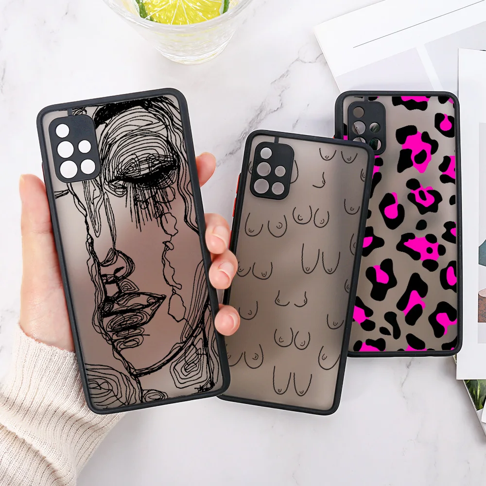 

A53 Case For Samsung A32 A51 A13 A14 A52 A52S 5G Clear Hard PC Cover Galaxy A33 A32 A31 A23 A22 A21S A12 M12 Note 20 10 Plus Pro