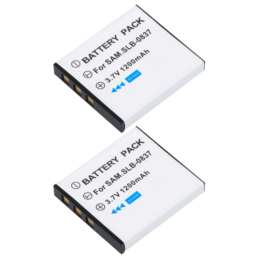 SLB 0837 Аккумулятор SLB-0837 для SAMSUNG Digimax i5 i6 i50 L60 NV3 NV7 Аксессуары Запасные части