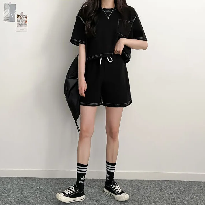 Корейская летняя Пижама одежда для отдыха нижнее белье пижамы костюмы из 2