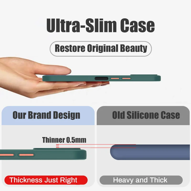 Shockproof Matte Case For Xiaomi Mi 11 Lite 5G NE 11T 12T Poco X5 X3 F3 M3 M4 Pro Redmi Note 10 9 8 Pro 9s 10s 11s 11E Cover