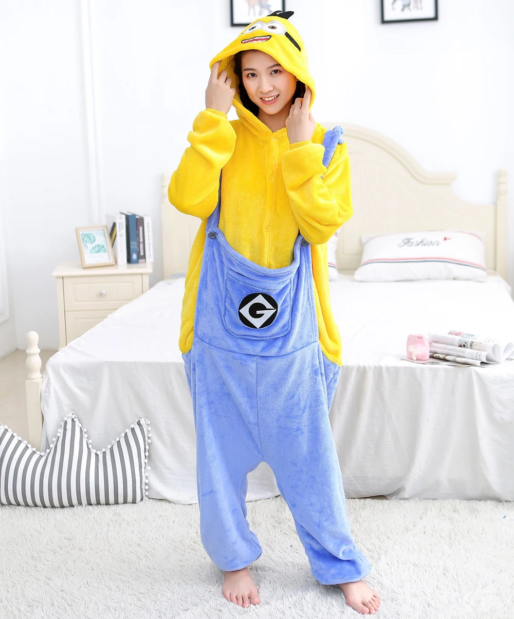 Winter Animal One-piece Pajamas Warm Sleepwear Kigurumi Women Unisex Adult Flannel Onesies Halloween Christmas Cosplay Jumpsuits