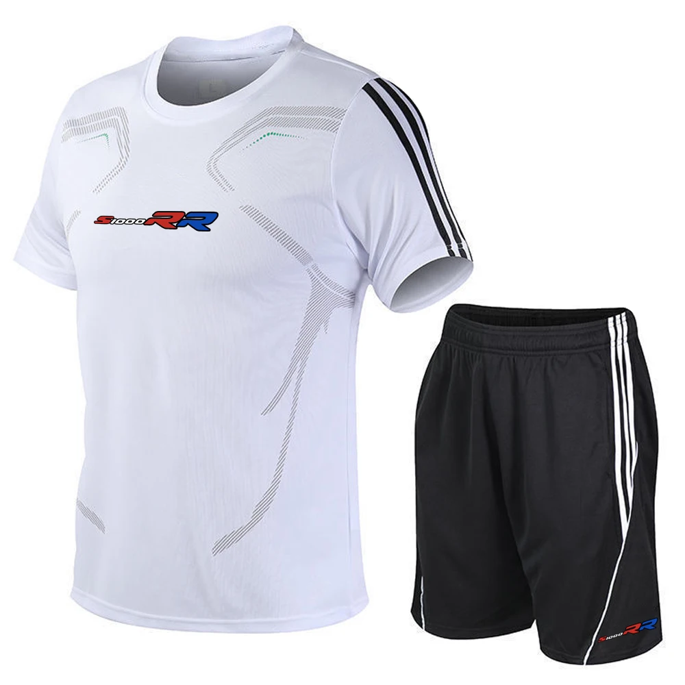 FOR BMW S1000R S1000RR S1000XR 2023 short sleeved men's T-shirt breathable loose fitting sportswear summer with logo