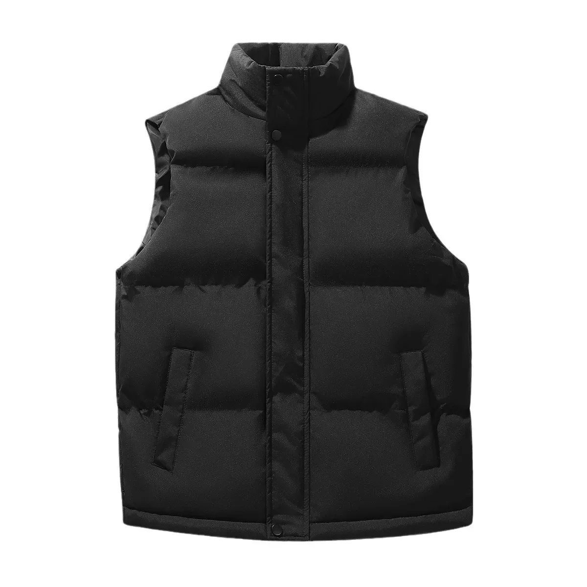 Зима 2024 новый пуховый хлопковый жилет утолщенная теплая мужская куртка