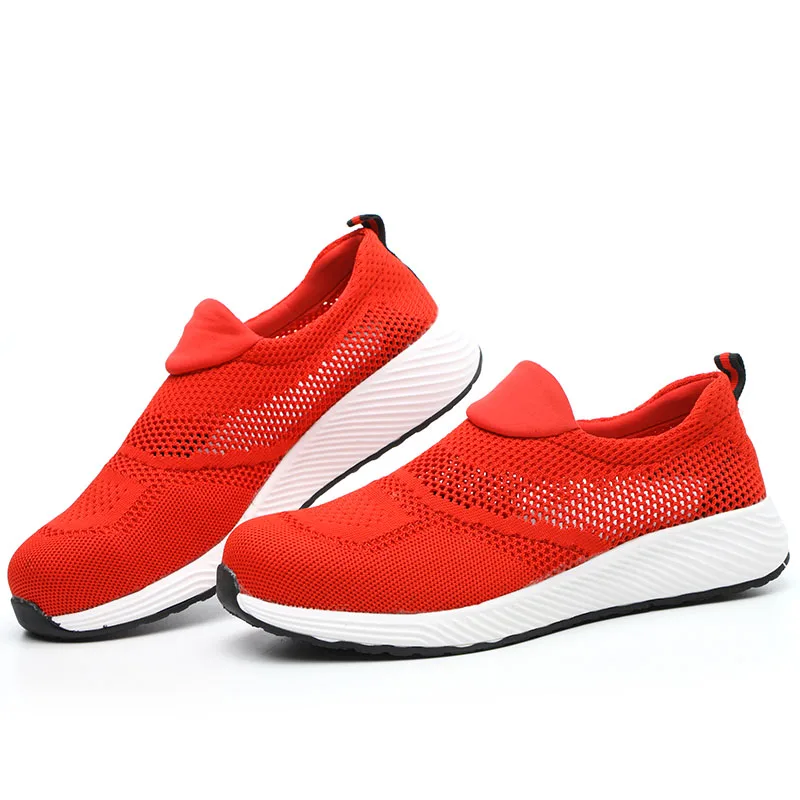 Летние легкие стальные сапоги для мужчин и женщин рабочие Безопасные дышащая