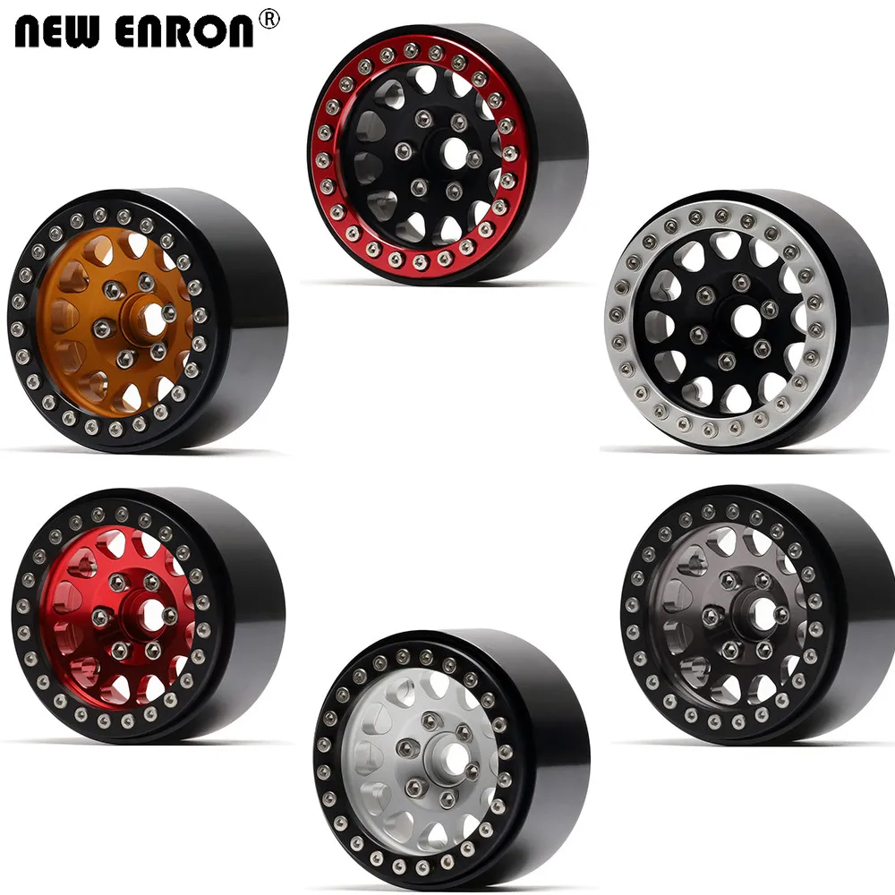 

NEW ENRON Alloy 1.9" 57*45*31 Beadlock Wheels Hub Rim Tires for 1/10 RC Car Crawler Axial SCX10 II Tamiya CC01 TF2 Traxxas TRX-4